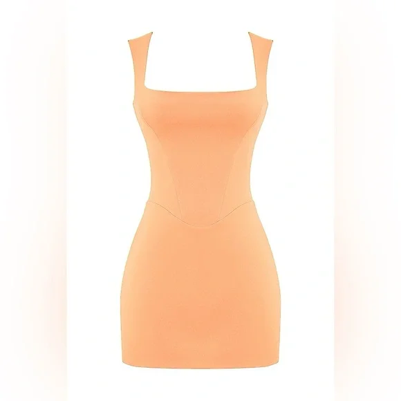 HOUSE OF CB ENYA APRICOT CORSET MINI DRESS, Size Small, $225 - Picture 14 of 17